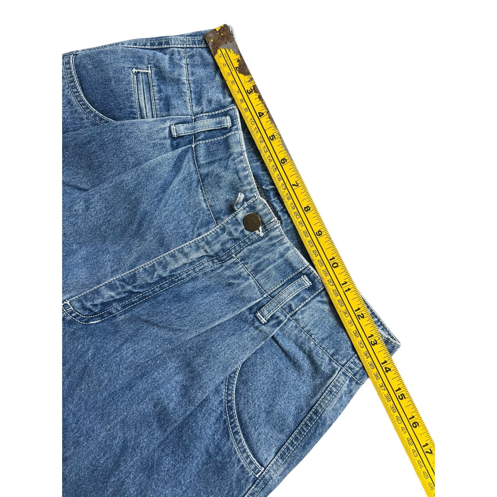 Vintage Vintage Lizwear Women’s Wide Leg Blue Denim Jeans Sz 10 Size 32" / US 10 / IT 46 - 6 Thumbnail