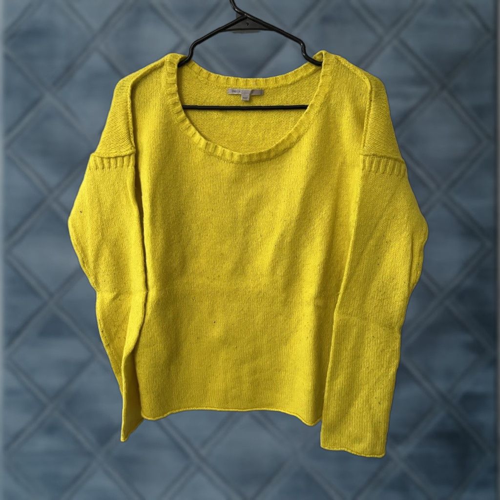 Gap Gap Sweater Women M Yellow Crew Neck Pullover Knit Casual Womens Size M / US 6-8 / IT 42-44 - 1 Thumbnail