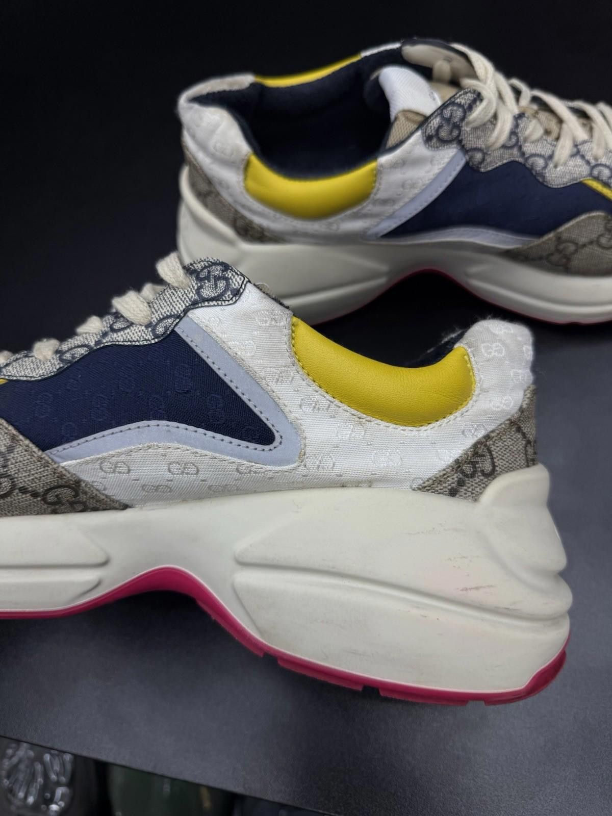 Gucci Size 6.5US/6+G - Gucci Rython GG Multi Color Sneakers Women Size US 6.5 / IT 36.5 - 10 Thumbnail