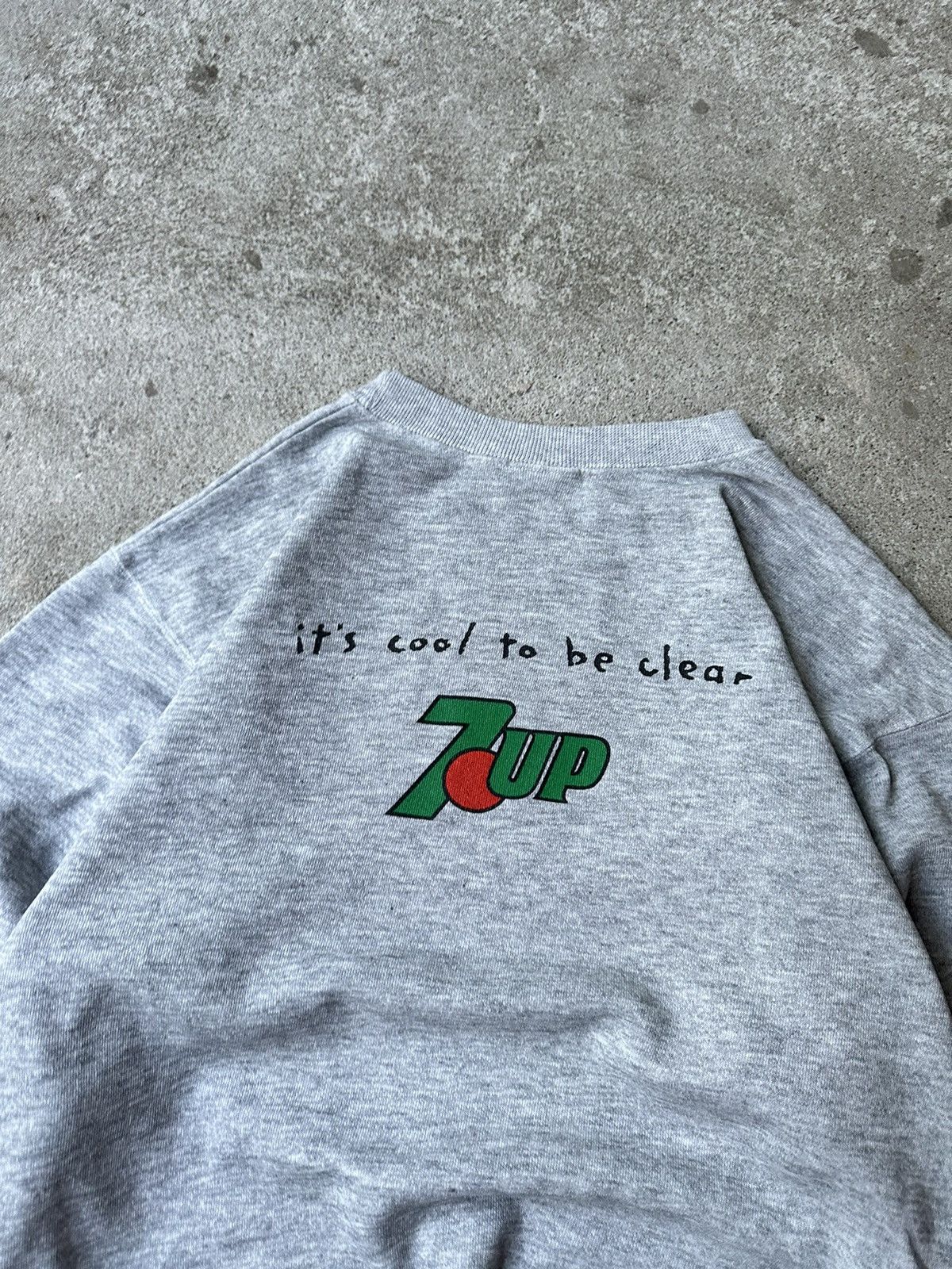 Pepsi 80s Vintage 7up PromoGraphic Sweatshirt Boxy Crewneck Size US 28 / EU 44 - 18 Thumbnail