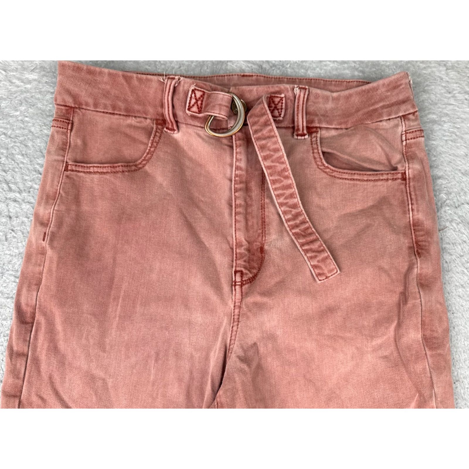 American Eagle Outfitters VINTAGE American Eagle Outfitters Jeans Womens 10 S Pink Blush High Rise Jegging Belt Size 32" / US 10 / IT 46 - 4 Thumbnail