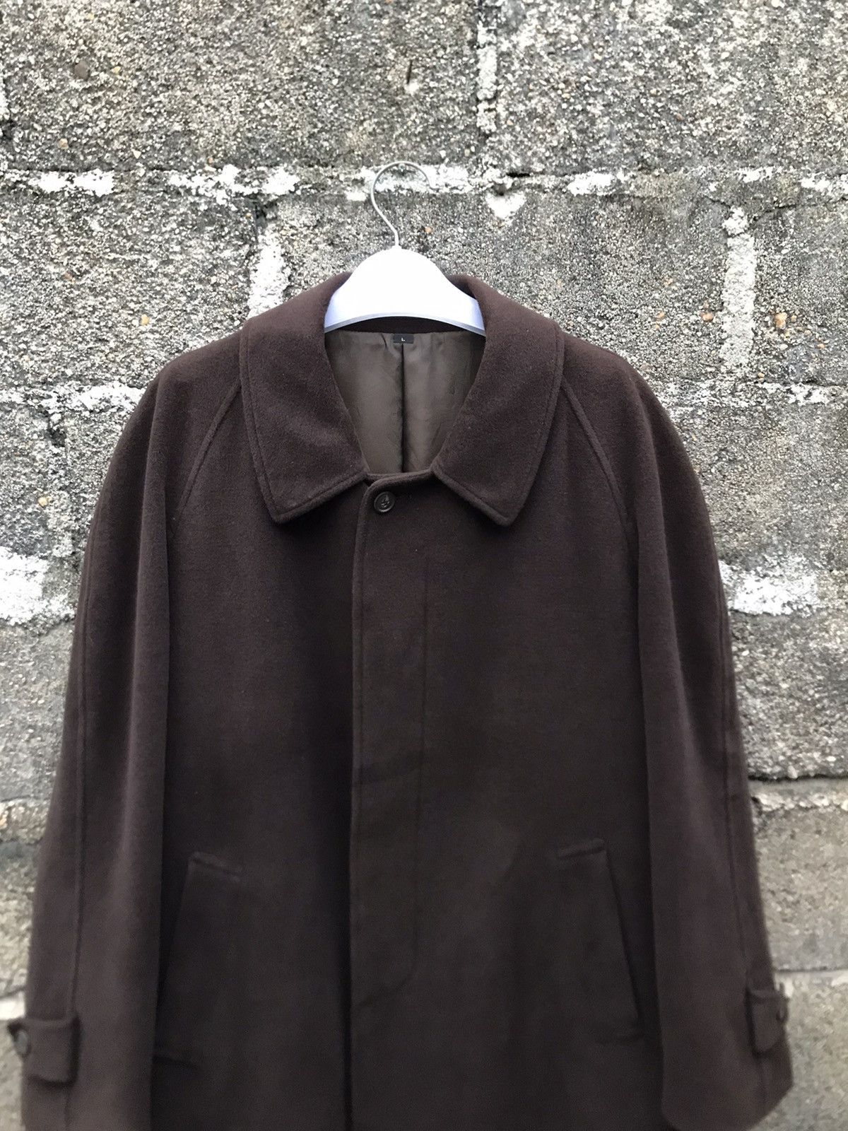 Japanese Brand 🔥Gladan By Blue Rock Brown Wool Long Coat Size US L / EU 52-54 / 3 - 4 Thumbnail