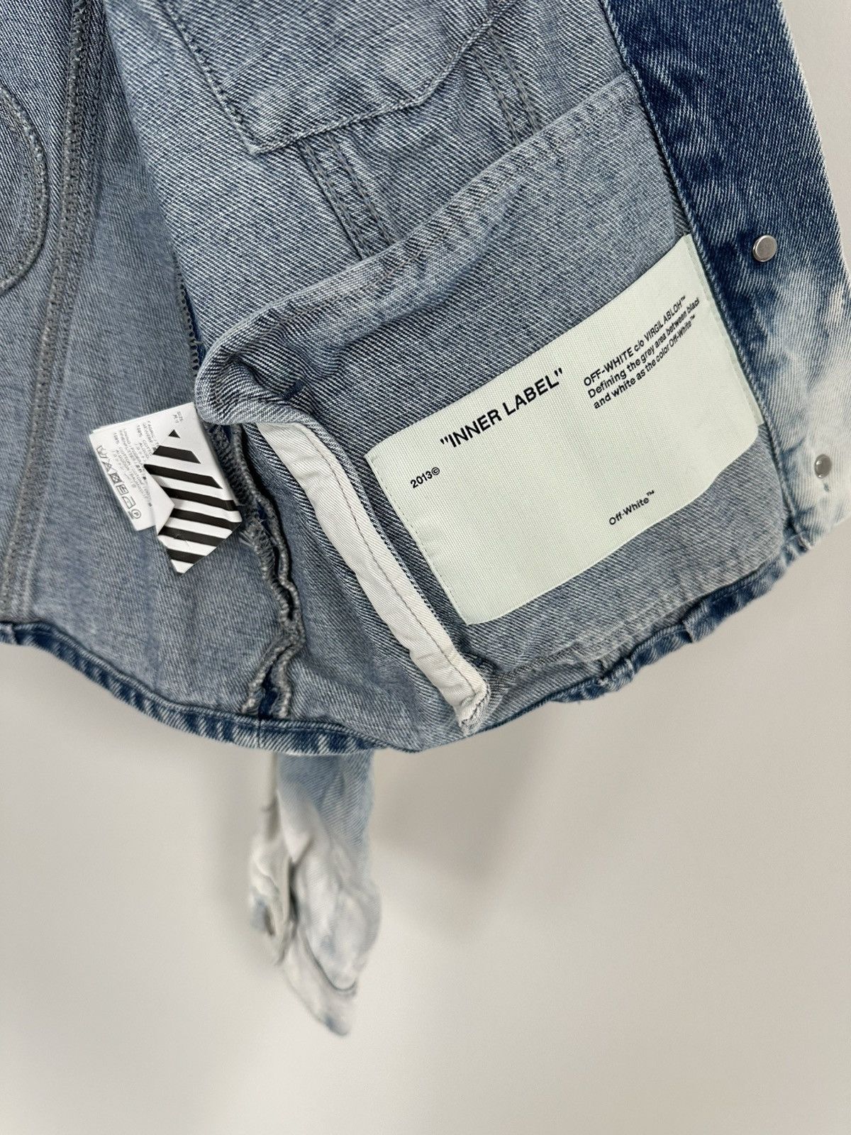 Off-White OFF WHITE DENIM JACKET Rare Size M / US 6-8 / IT 42-44 - 7 Thumbnail