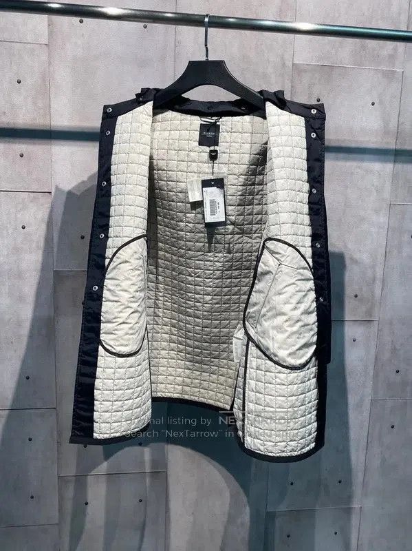 Max Mara MaxMara Black Quilted Cotton Winter Coat . Size S / US 4 / IT 40 - 4 Thumbnail