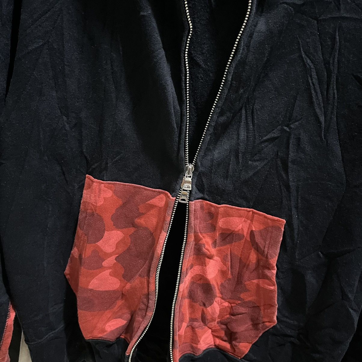 Bape Steals💰Bape 20th Anniversary Red Camo Shark Zip Up Hoodie Size US L / EU 52-54 / 3 - 6 Thumbnail