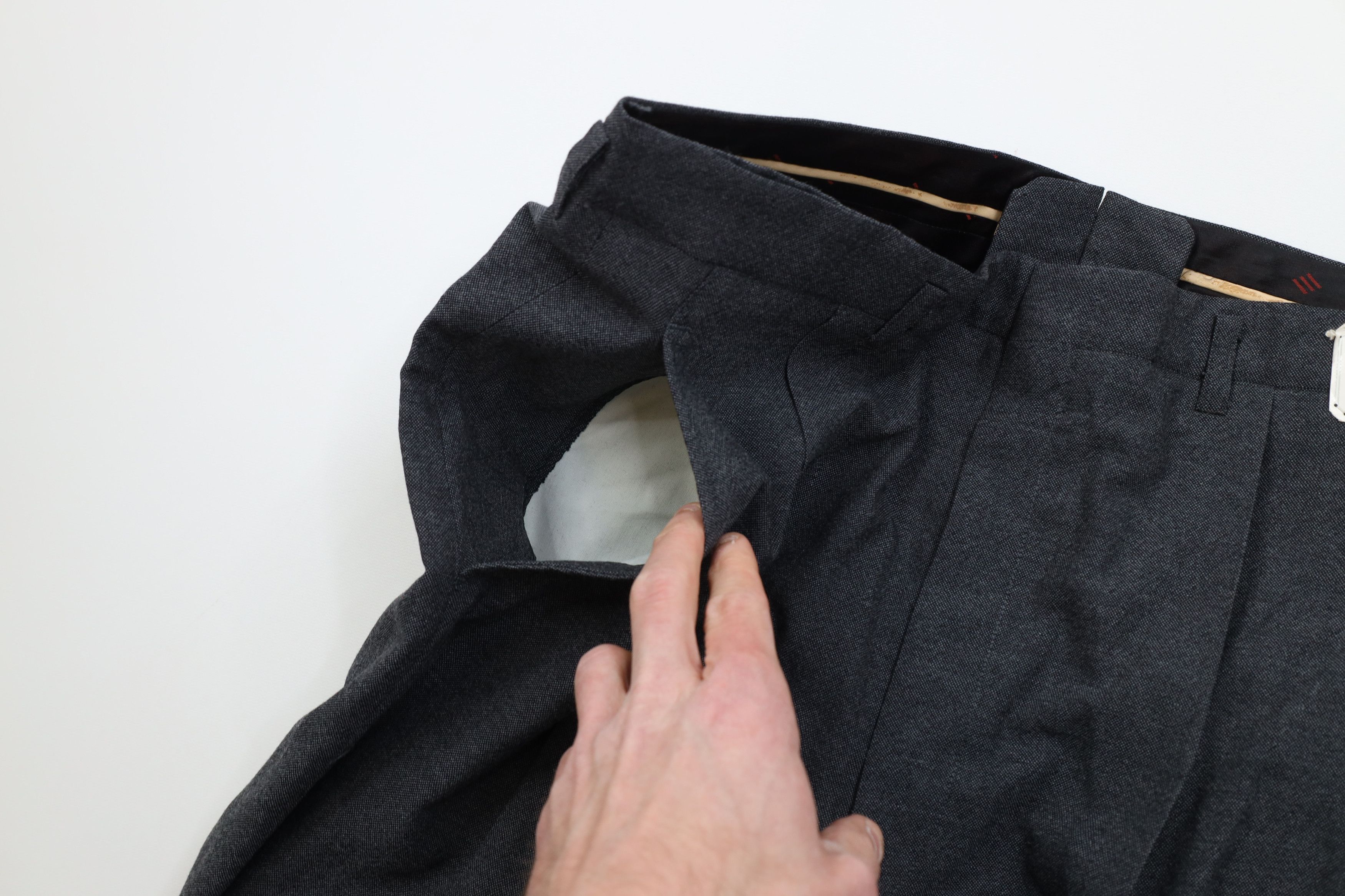 Vintage Deadstock Vintage 50s Hollywood Regency Chino Pants Trousers Size US 34 / EU 50 - 9 Thumbnail