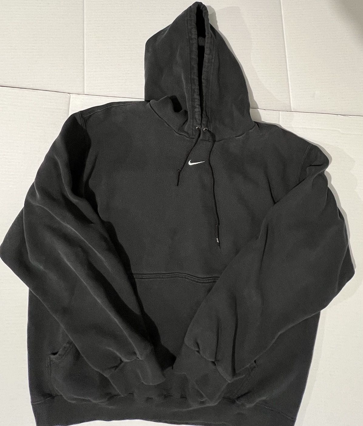 Nike Vintage 90s Nike Check Swoosh Black Hoodie Travis Scott Y2k Size US L / EU 52-54 / 3 - 1 Thumbnail