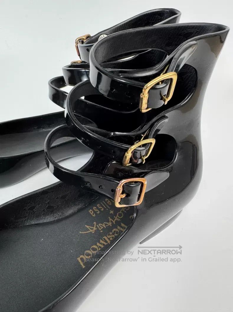 Vivienne Westwood Vivienne Westwood Black Triple Strap Roman Shoes Mary Jane Size US 4.5 / IT 34.5 - 4 Thumbnail
