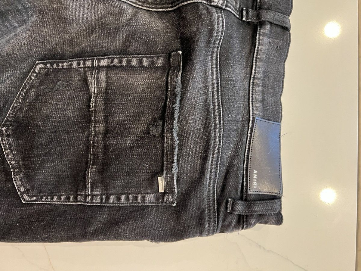 Amiri Black leather camo X1 Size US 34 / EU 50 - 4 Thumbnail