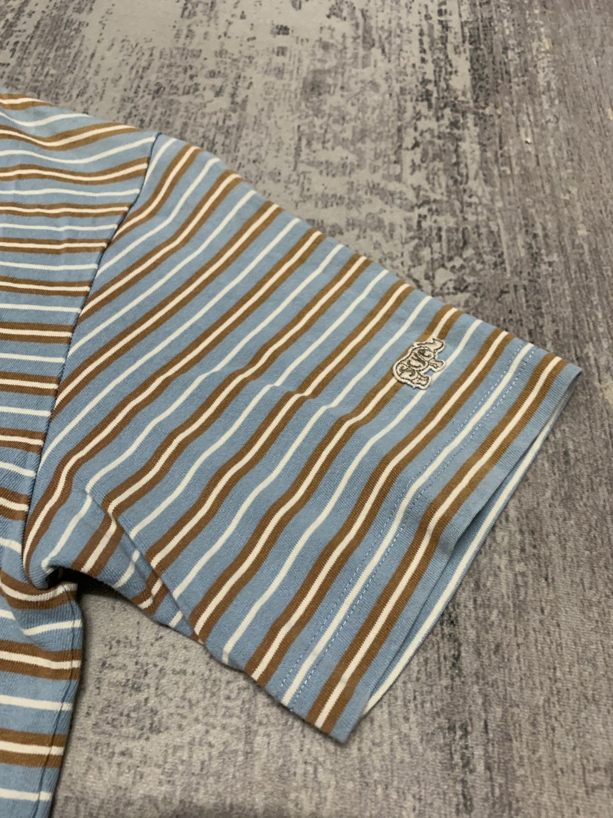 SCYE Vtg 90s SCYE Basic Multi Color Border Stripe tee Size US M / EU 48-50 / 2 - 4 Thumbnail