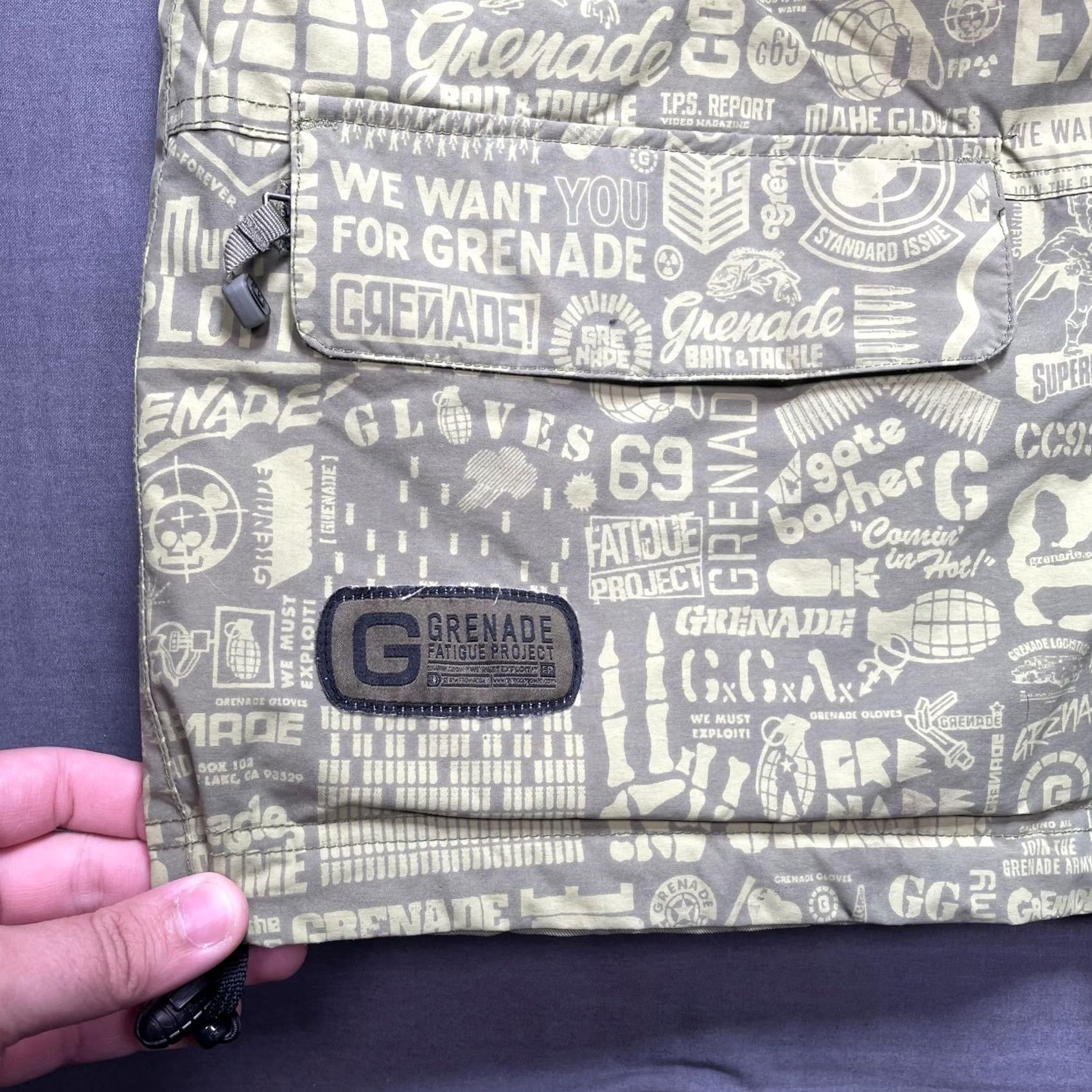 Y/Project Grenade Fatigue Project Parka Jacket Reversible Green Olive Mens Large Size US 33 - 5 Thumbnail