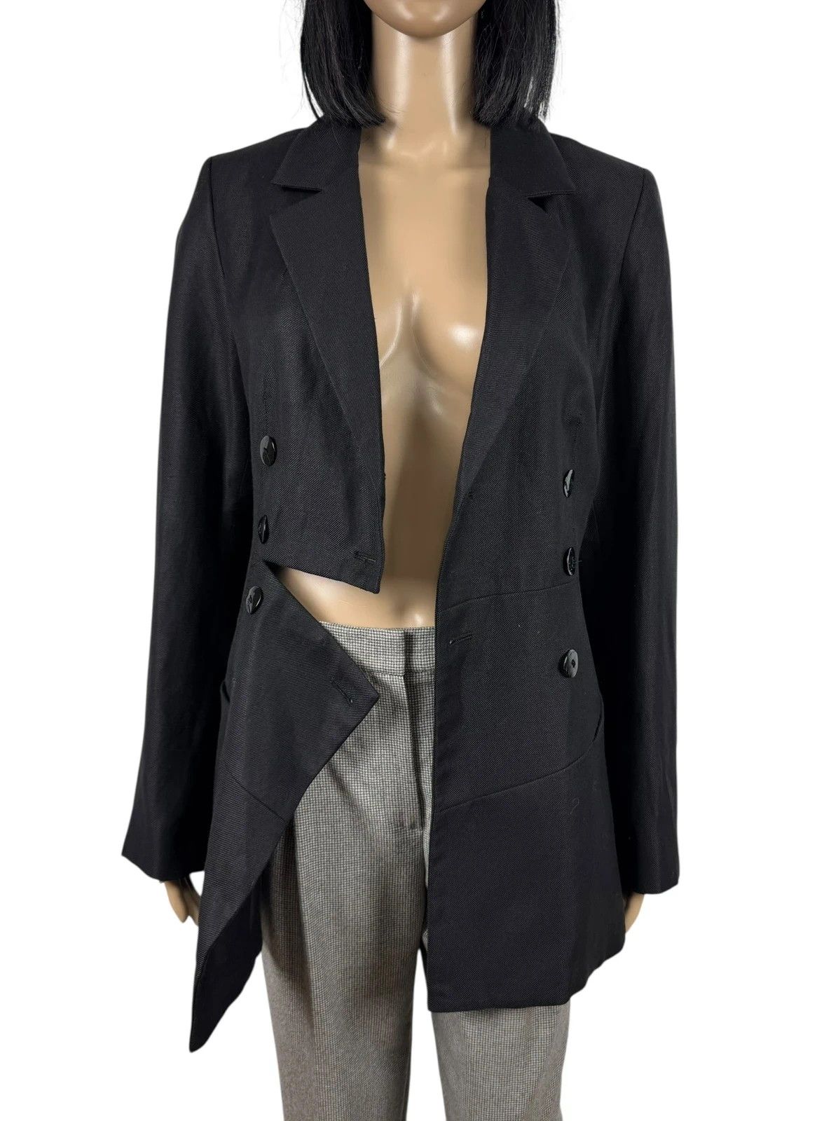 Sarah Pacini Sarah Pacini Deconstructed Blazer Linen Wool size 1 Size S / US 4 / IT 40 - 3 Thumbnail