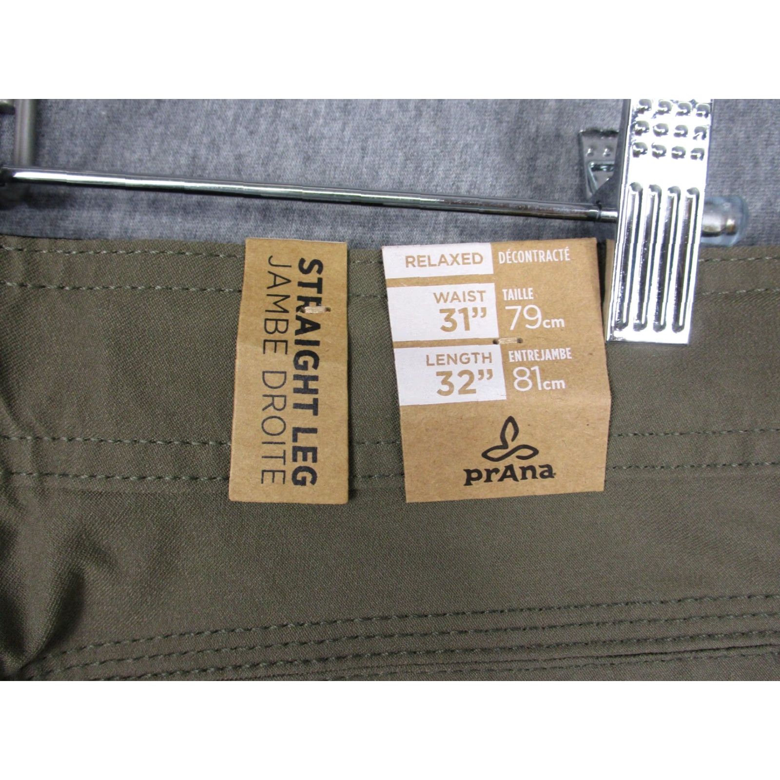 Prana prAna Stretch Zion Pant II Mens 31x32 Green ReZion Hiking Nylon Cargo Pants Size US 31 - 7 Thumbnail