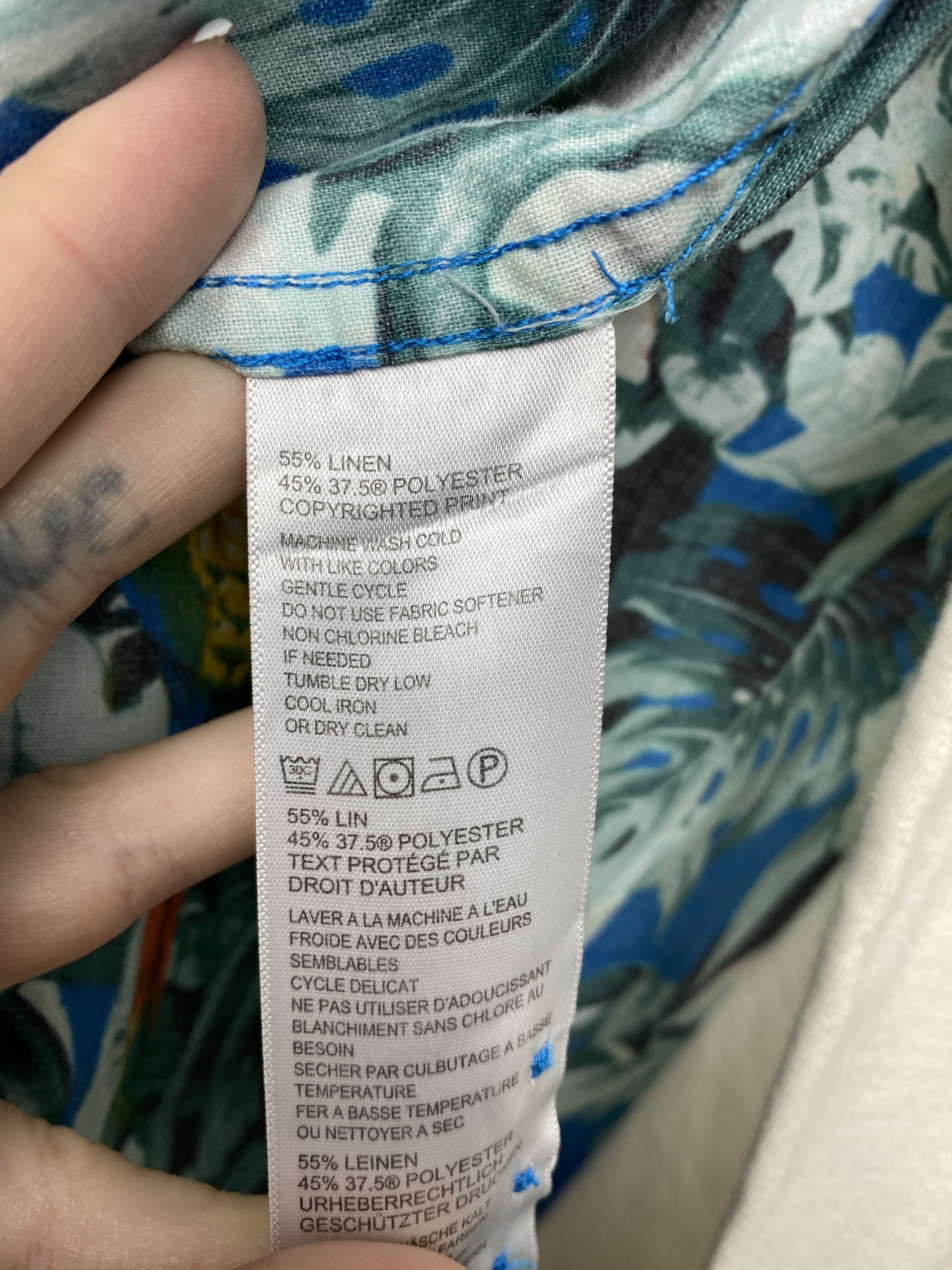 Tommy Bahama Tommy Bahama Vintage Hawaiian LINEN Long Sleeve Shirt Size US XL / EU 56 / 4 - 4 Thumbnail