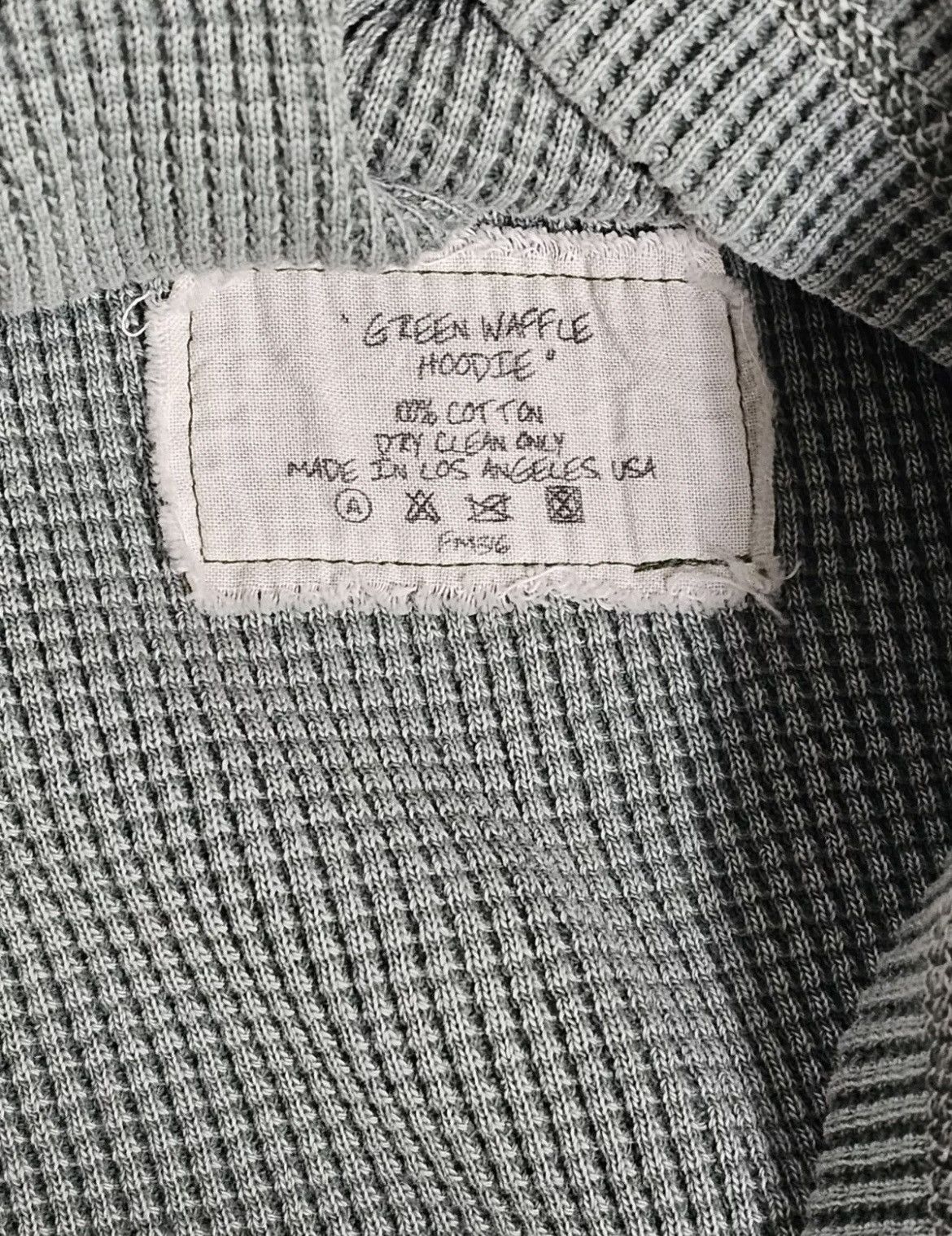 Greg Lauren Greg Lauren Waffle Hoodie Size US XL / EU 56 / 4 - 5 Thumbnail