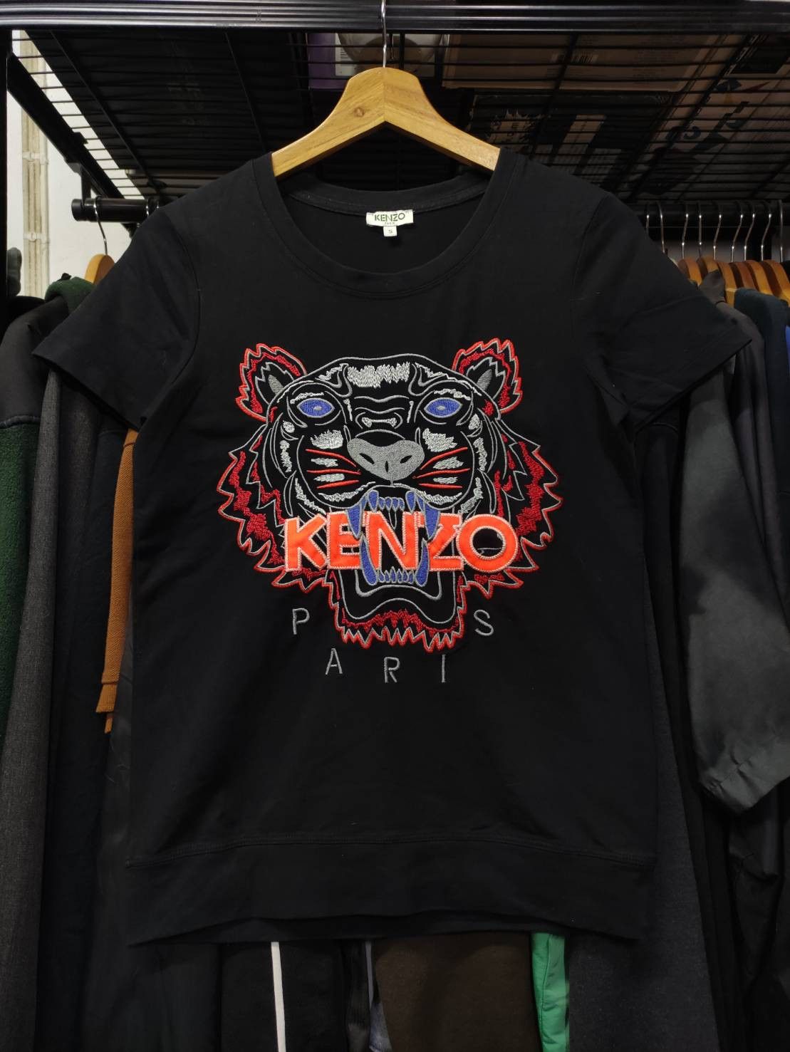 Kenzo Kenzo Paris Big Logo Tiger Embroidered T-shirt Size US S / EU 44-46 / 1 - 2 Thumbnail