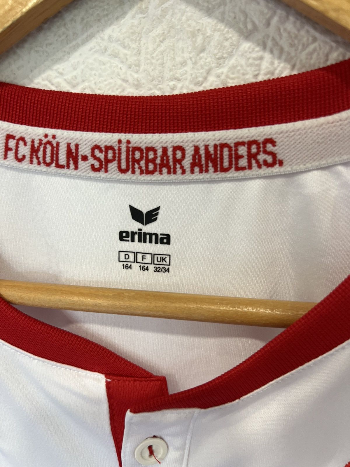 Erima FC Koln Erima 2015/2016 Home Kit Soccer Jersey Football Size US XS / EU 42 / 0 - 3 Thumbnail