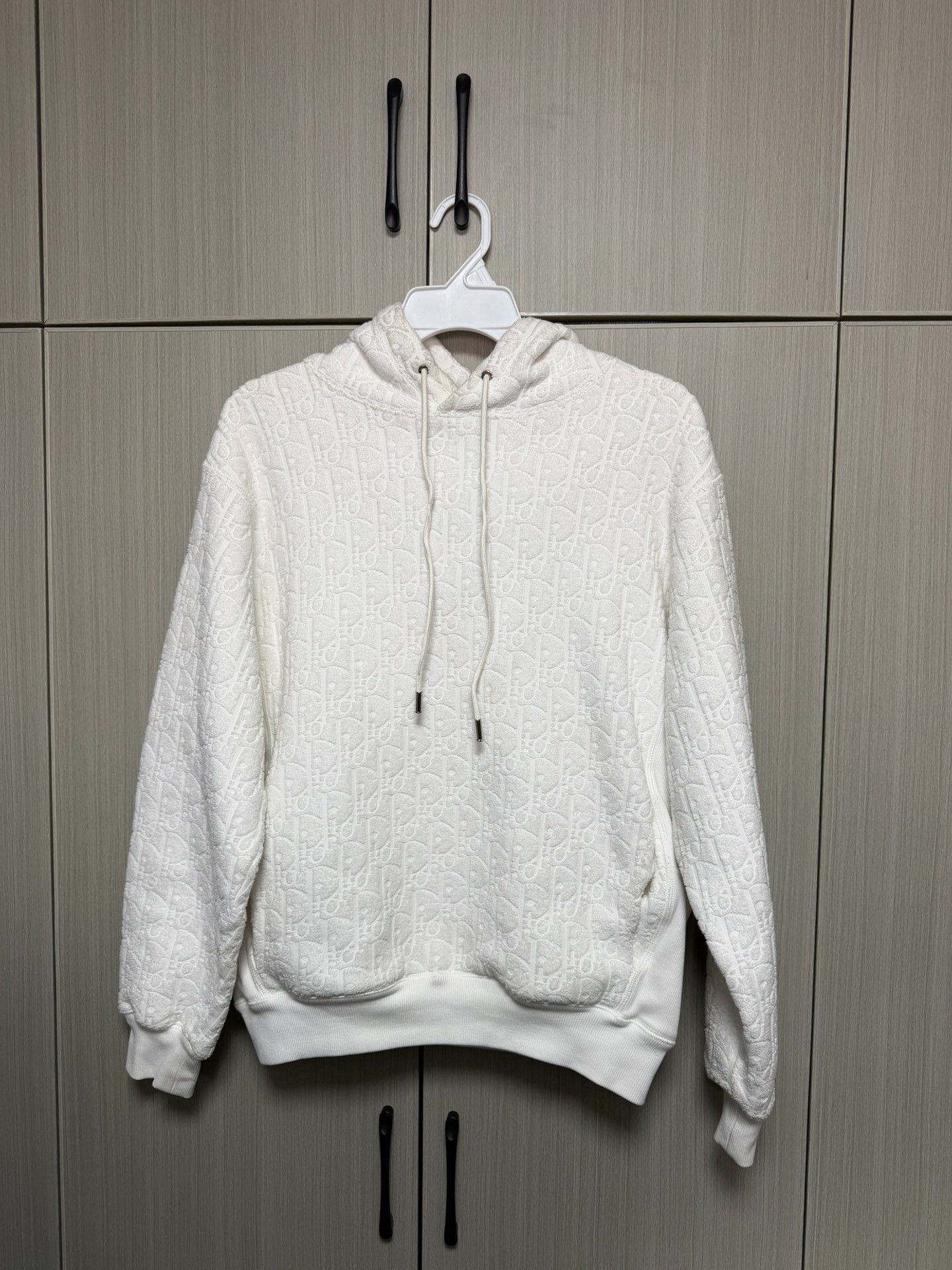 Dior Dior White Hoodie S Women Size S / US 4 / IT 40 - 1 Thumbnail
