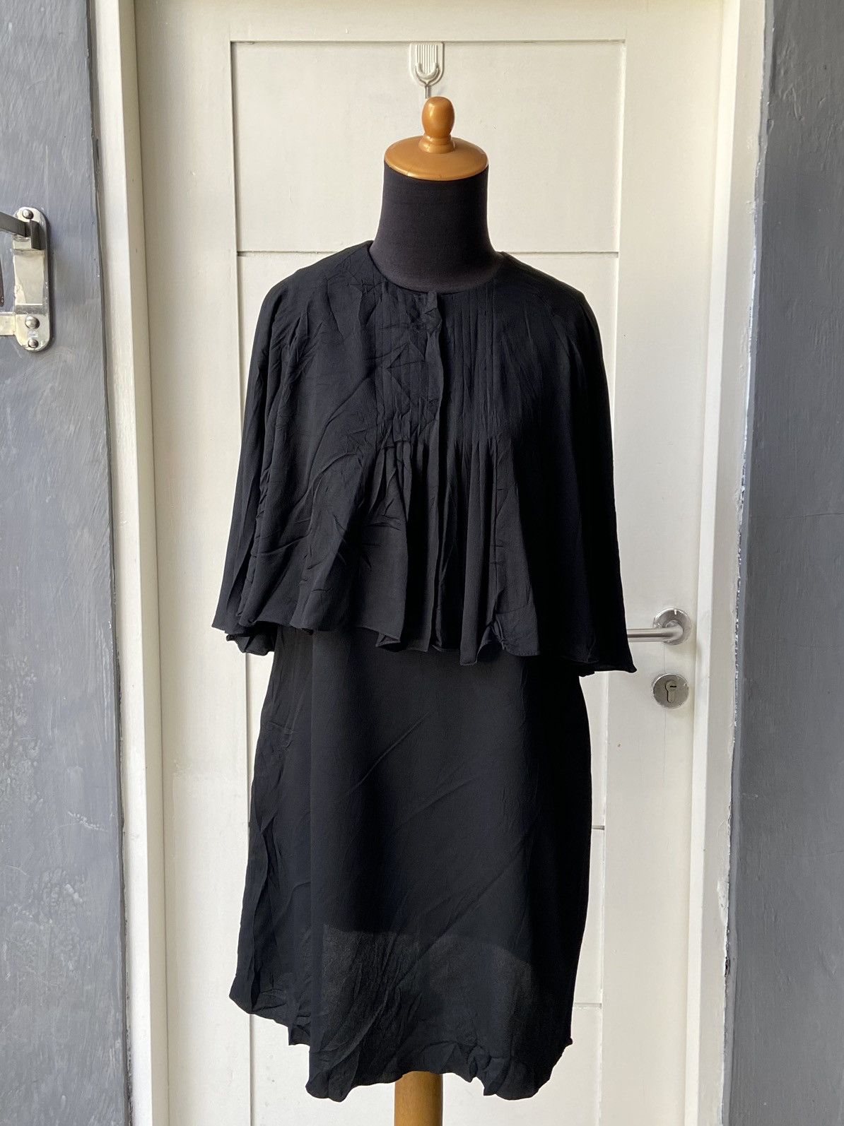 Lanvin LANVIN Black Midi Dress Size S / US 4 / IT 40 - 13 Thumbnail