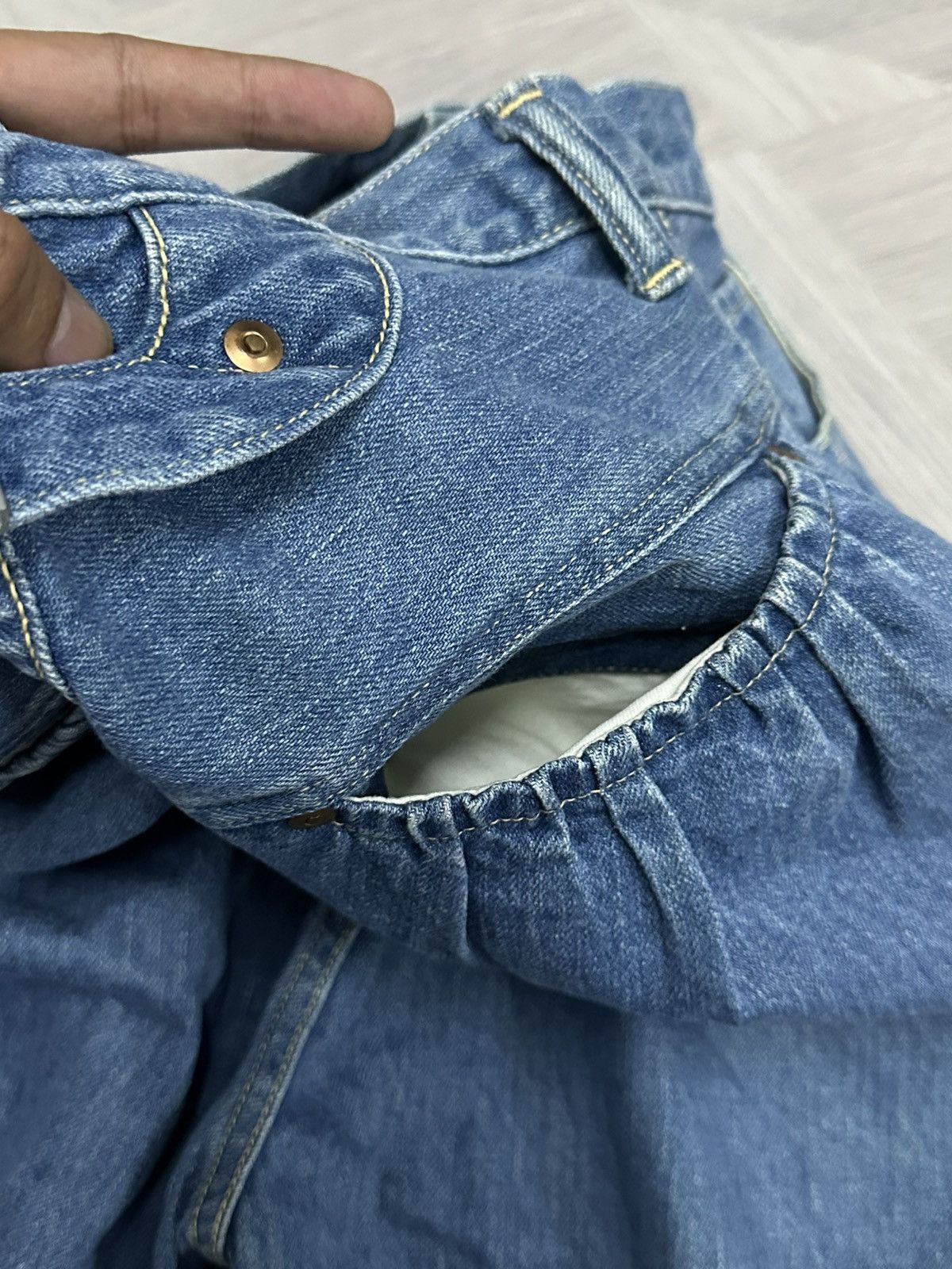 Kapital Kapital Japan Wide Leg Buckle Bag Denim Pant Size US 28 / EU 44 - 17 Thumbnail