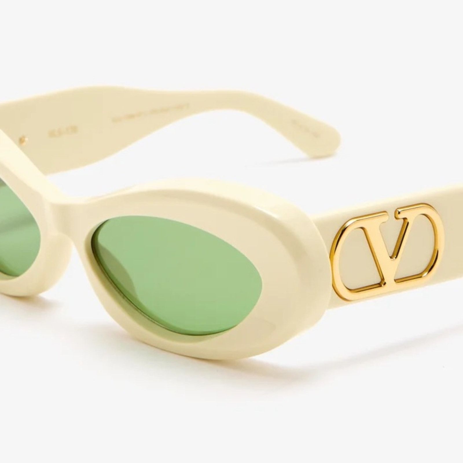 Valentino New! Valentino Ivory Sunglasses with green lenses, VLS 178B Size ONE SIZE - 3 Thumbnail