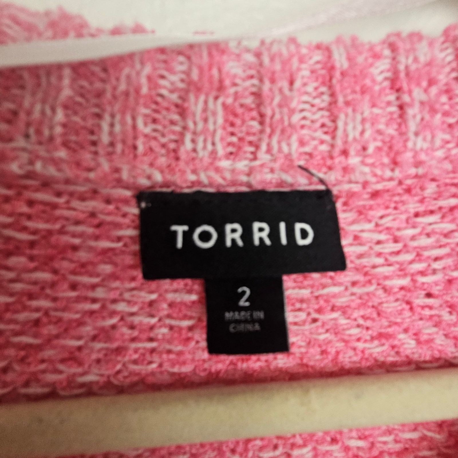 Corridor Torrid Sweater Pink Pullover Sweater Drop Shoulder Pink 2X Size XXL / US 16-18 / IT 52-54 - 8 Thumbnail
