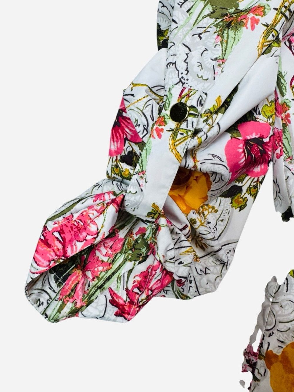 Style & Co Style & Co Floral Hooded Rain Jacket Size S Size S / US 4 / IT 40 - 6 Thumbnail