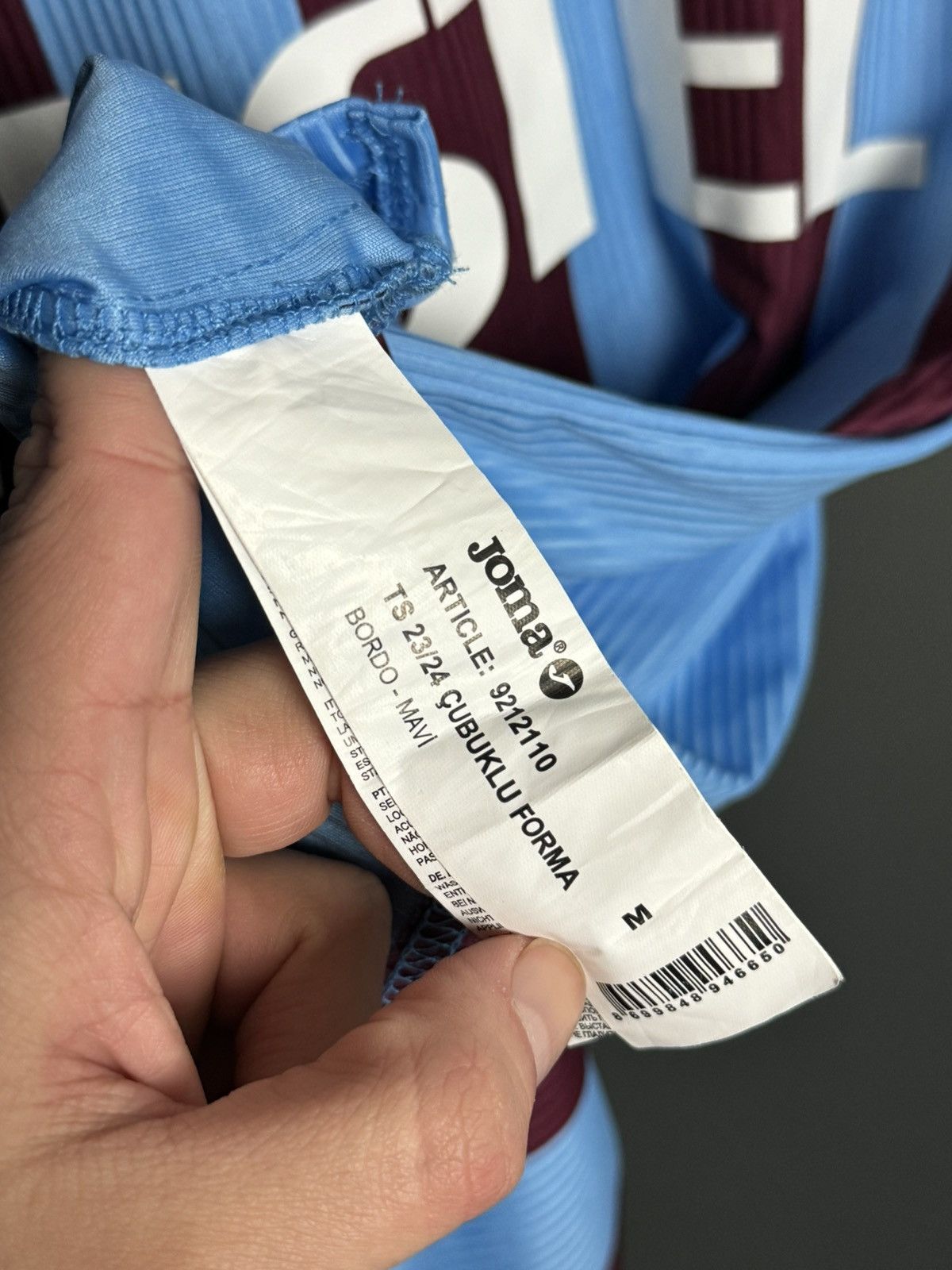 Joma Trabzonspor 23/24 Home Football Soccer Jersey T-Shirt Size US M / EU 48-50 / 2 - 9 Thumbnail