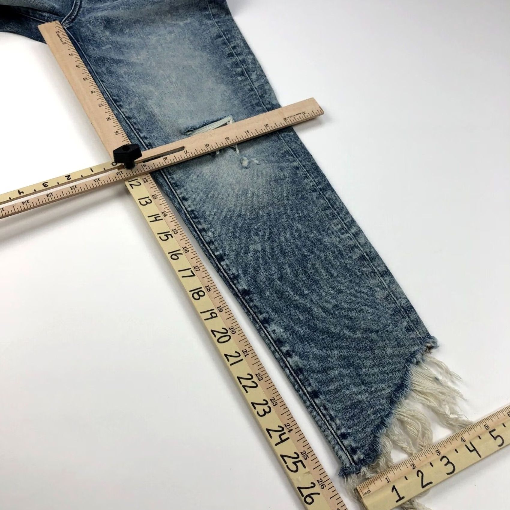 American Eagle Outfitters American Eagle Highest Rise Jegging Crop Jeans 10 Fits 28W 26L Distressed MINT Size 28" / US 6 / IT 42 - 3 Thumbnail