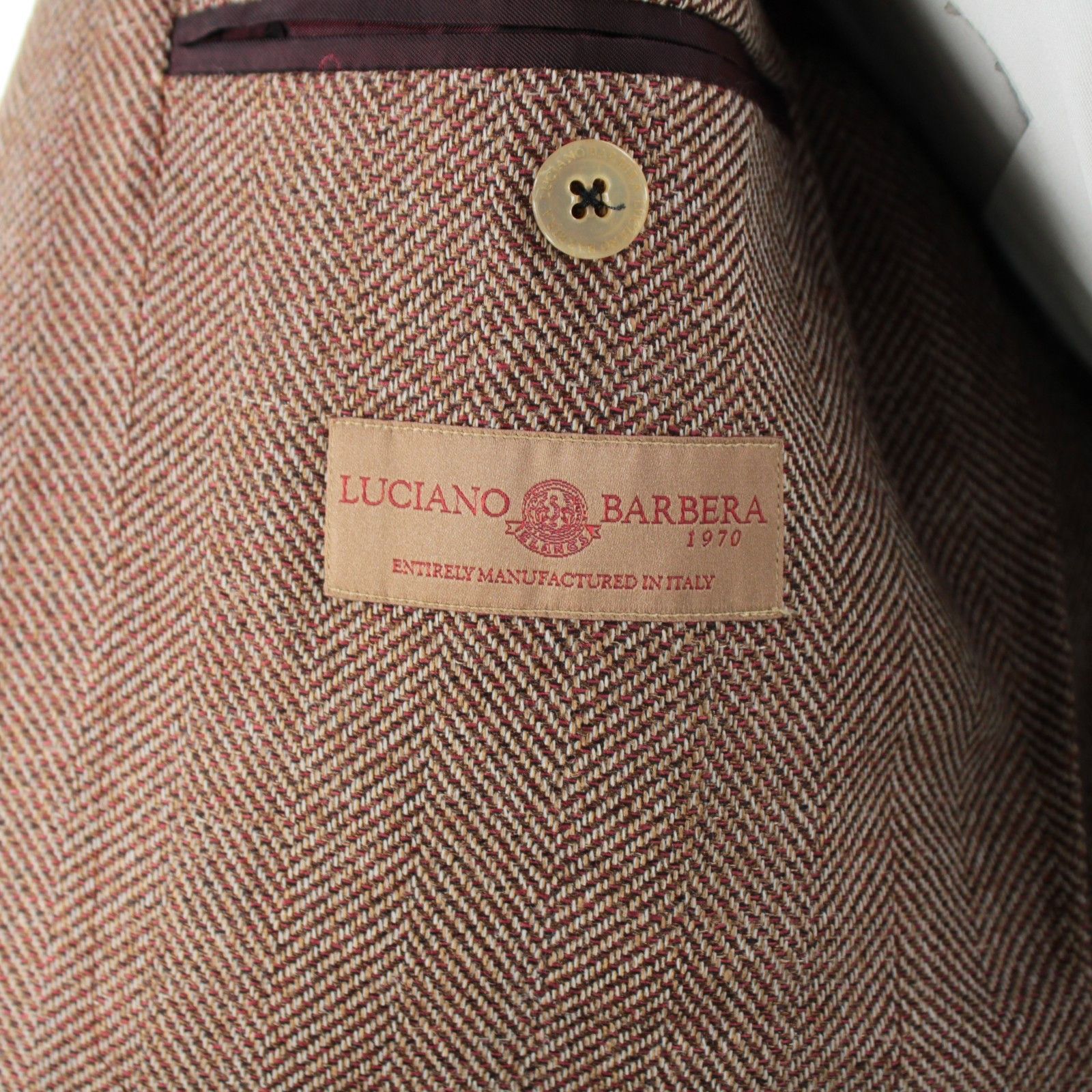 Luciano Barbera Luciano Barbera Sport Coat Size 42 US in Brown Size 42R - 7 Thumbnail
