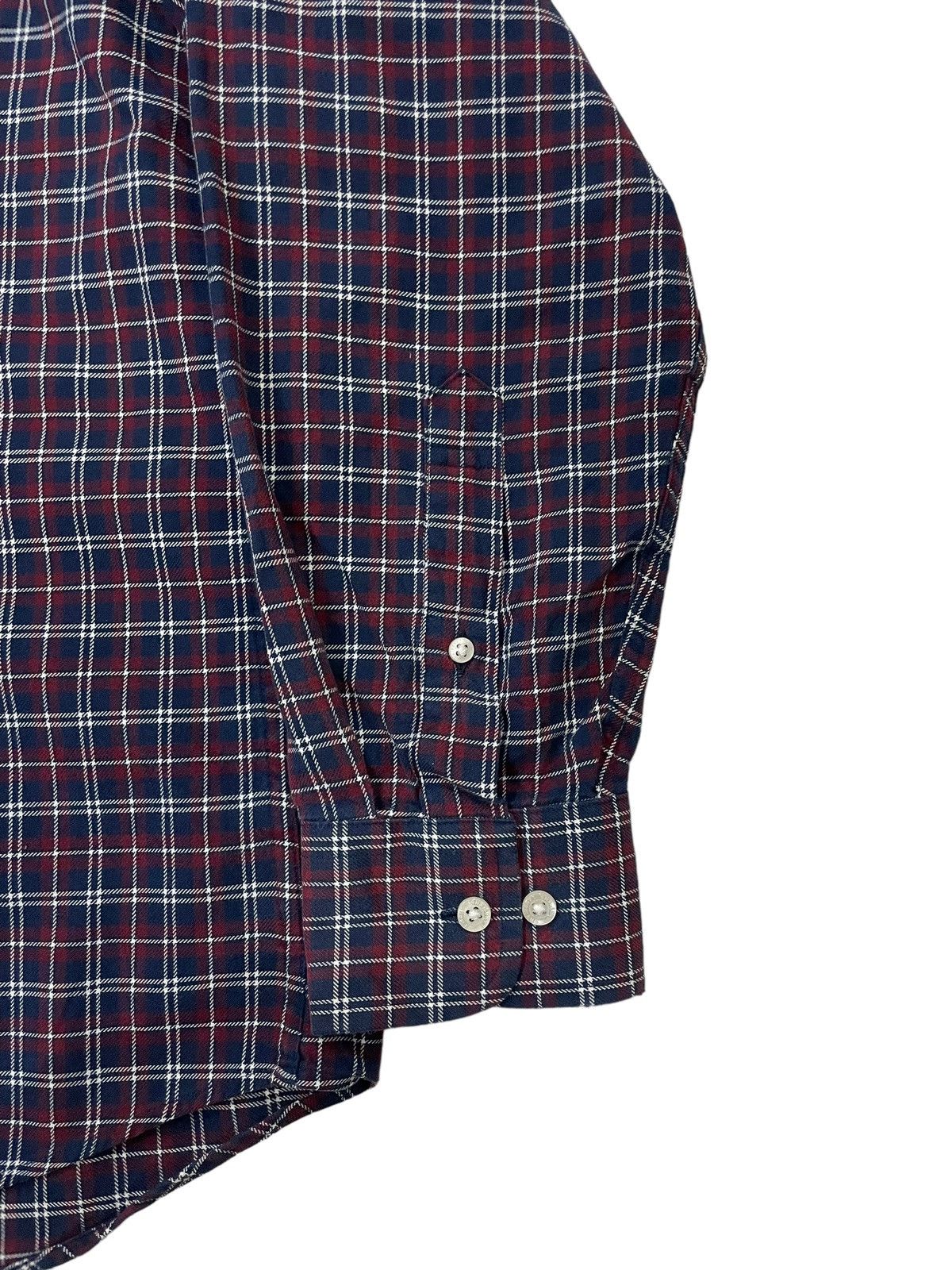 Flannel × Japanese Brand × Lands' End Vintage Land’s End Travis Scott Style Tartan Plaid Flannel Size US L / EU 52-54 / 3 - 5 Thumbnail