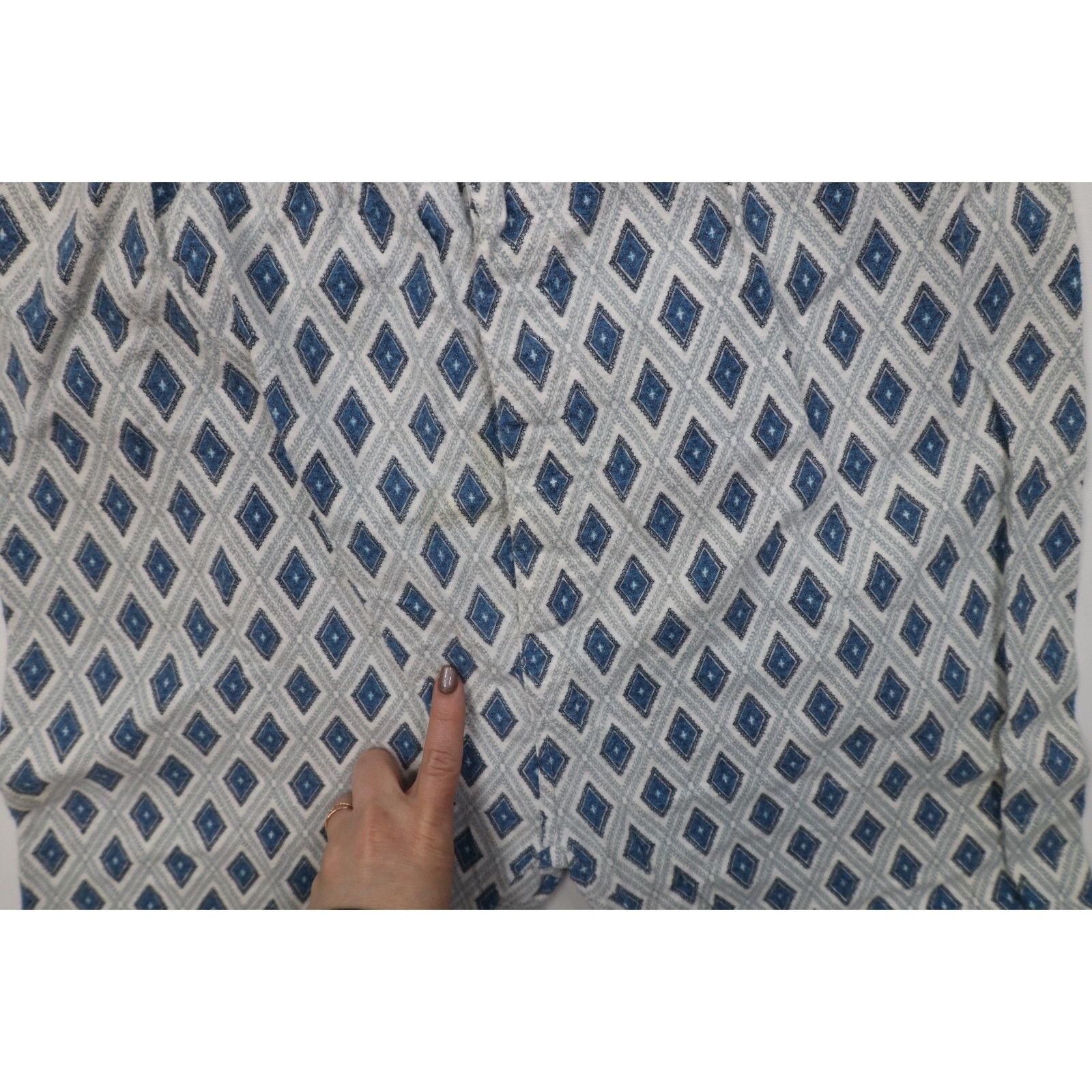 Vintage Vintage 70s Streetwear 2 Piece Flannel Diamond Pajamas Size US L / EU 52-54 / 3 - 12 Thumbnail