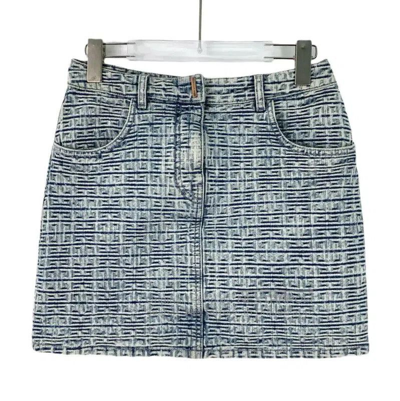 Givenchy Givenchy Light Blue Cotton Midi Skirt . Size 23" - 1 Thumbnail