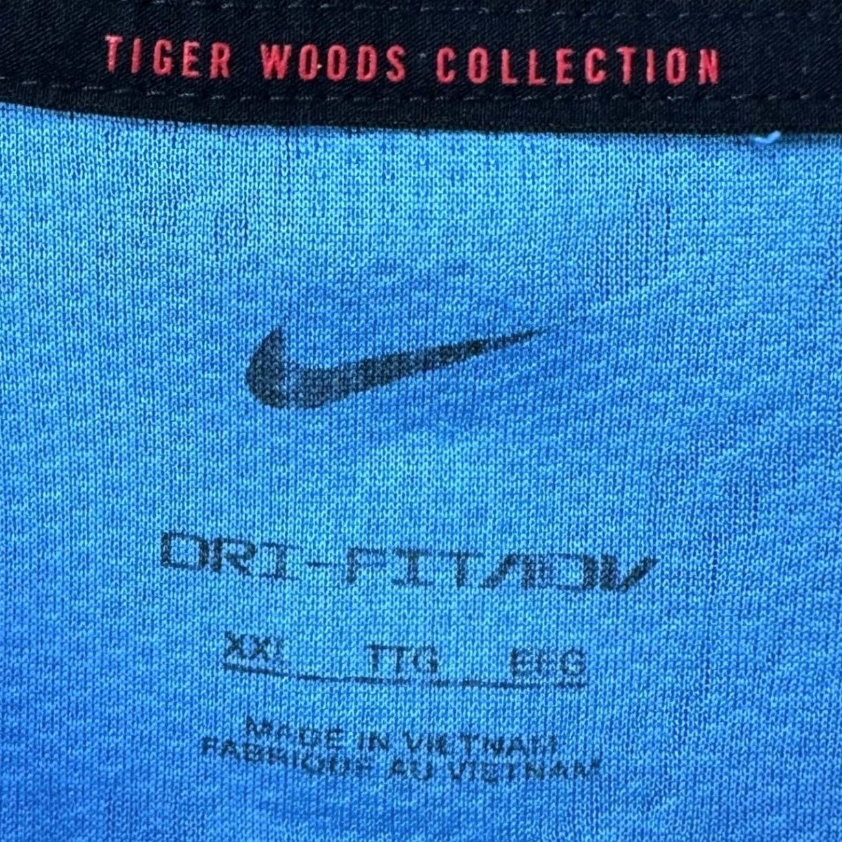 Nike Nike Tiger Woods Collection Dri FIT Polo Shirt Golf Men 2XL Blue Short Sleeve Geometric Nike Dri-FIT Polo Shirt Mens Golf Apparel EUC Size US XXL / EU 58 / 5 - 4 Thumbnail