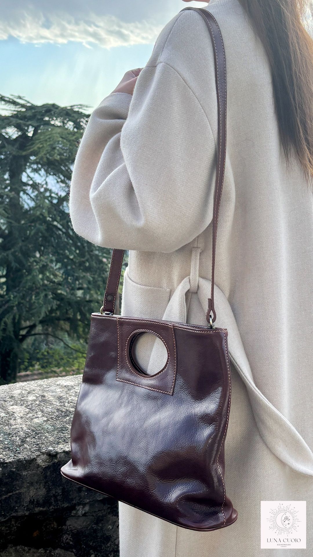 Vera Pelle Italian Handmade Leather Bag for Women Size ONE SIZE - 4 Thumbnail