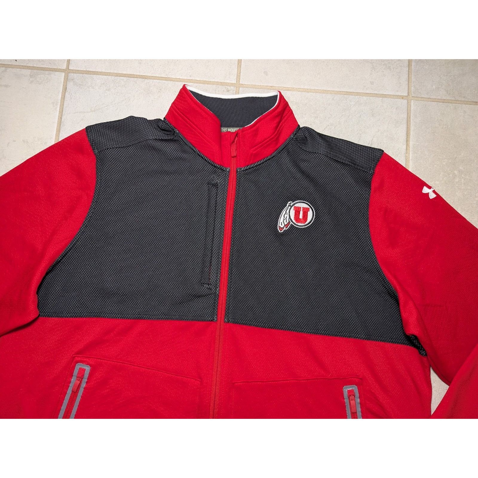 Under Armour Under Armour Men's XXL Utah Utes Jacket ColdGear Zip Jacket Size US XXL / EU 58 / 5 - 3 Thumbnail