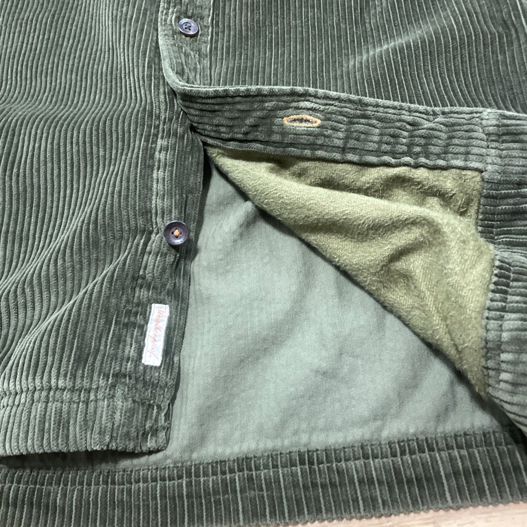 Weatherproof Weatherproof VTG 90s Corduroy Jacket Mens M Green Button Coat Shacket Grunge M Size M / US 6-8 / IT 42-44 - 4 Thumbnail