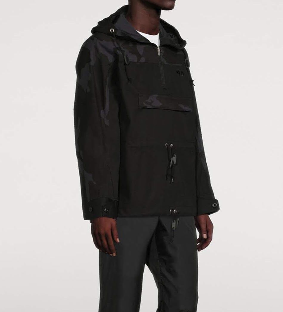 image of Junya Watanabe Eye Oversized Cotton Anorak Jacket With Hood in Black, Men's (Size Small)