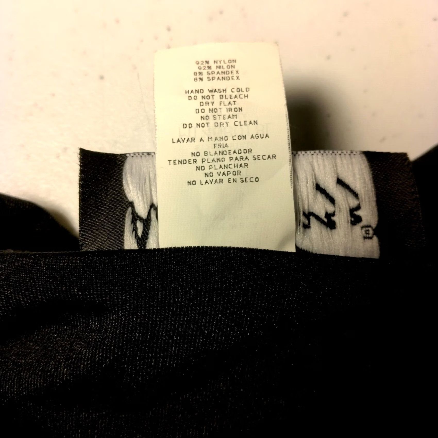 Vintage All That Jazz Shirt 16 Black Stretch Nylon Lagenlook Collared Button Up Women Witches Gothic Batique Size XXL / US 16-18 / IT 52-54 - 7 Thumbnail