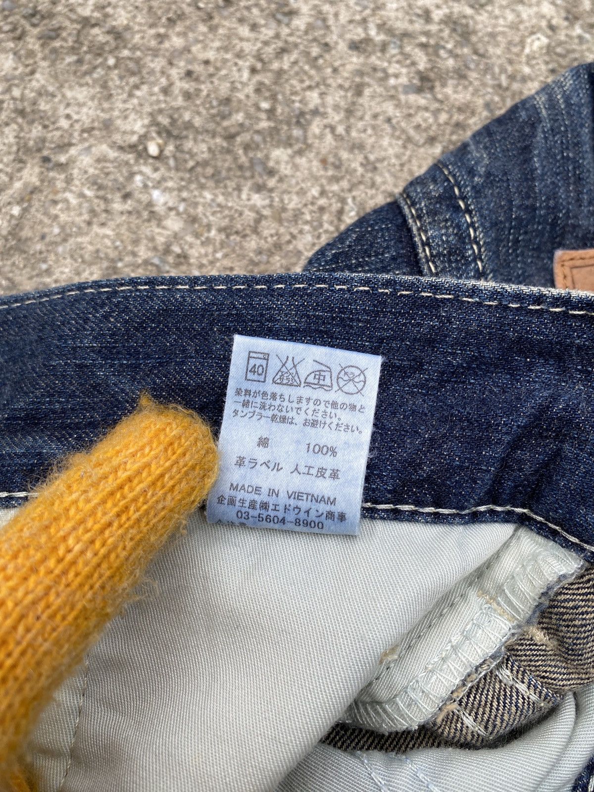 Edwin × Japanese Brand × Tornado Mart 2000s - Edwin Blue Trip Claw Marks Design Flare Denim Size US 32 / EU 48 - 20 Thumbnail