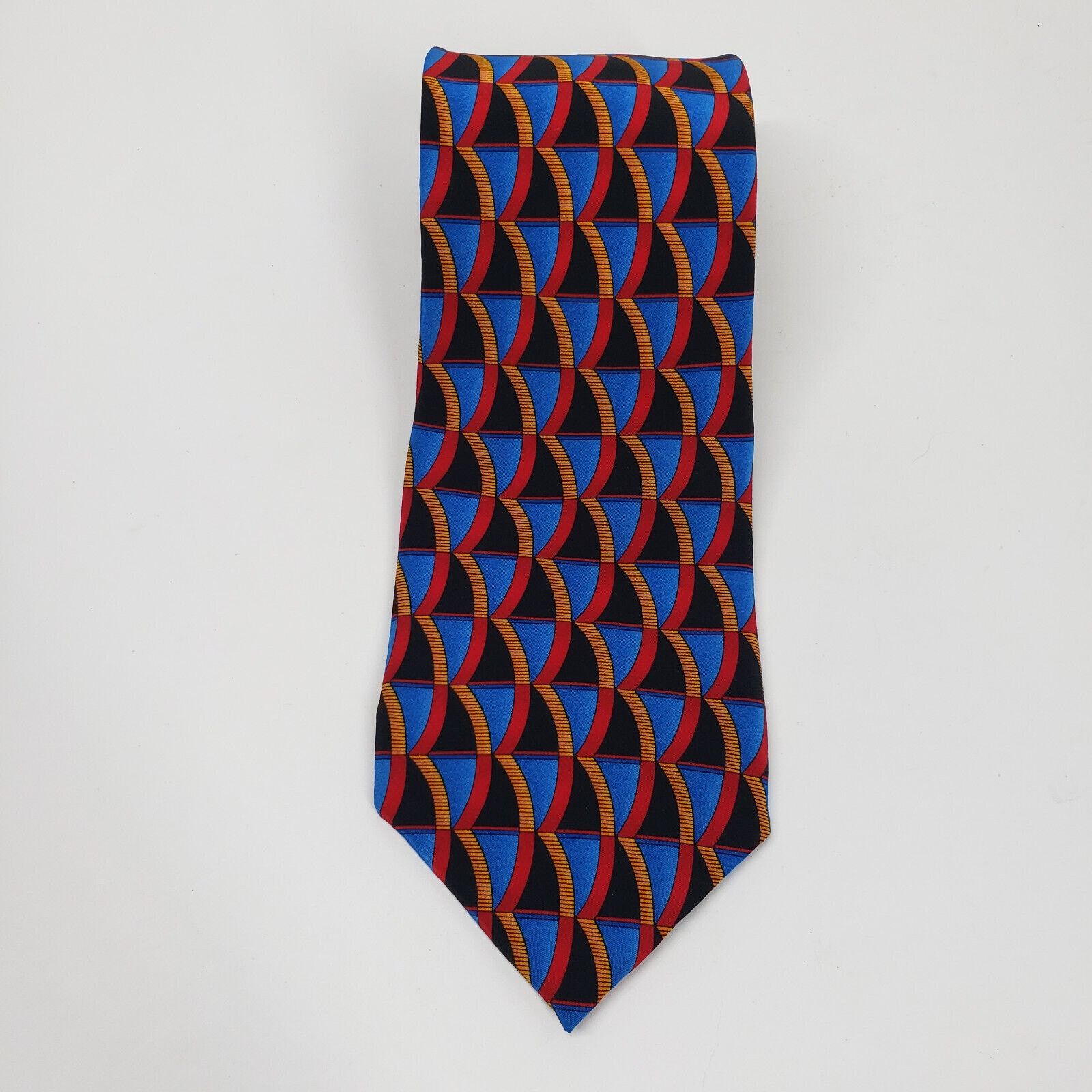 Vintage Cocktail Collection Tequila Mens Silk Necktie Red Geometric Size ONE SIZE - 1 Thumbnail
