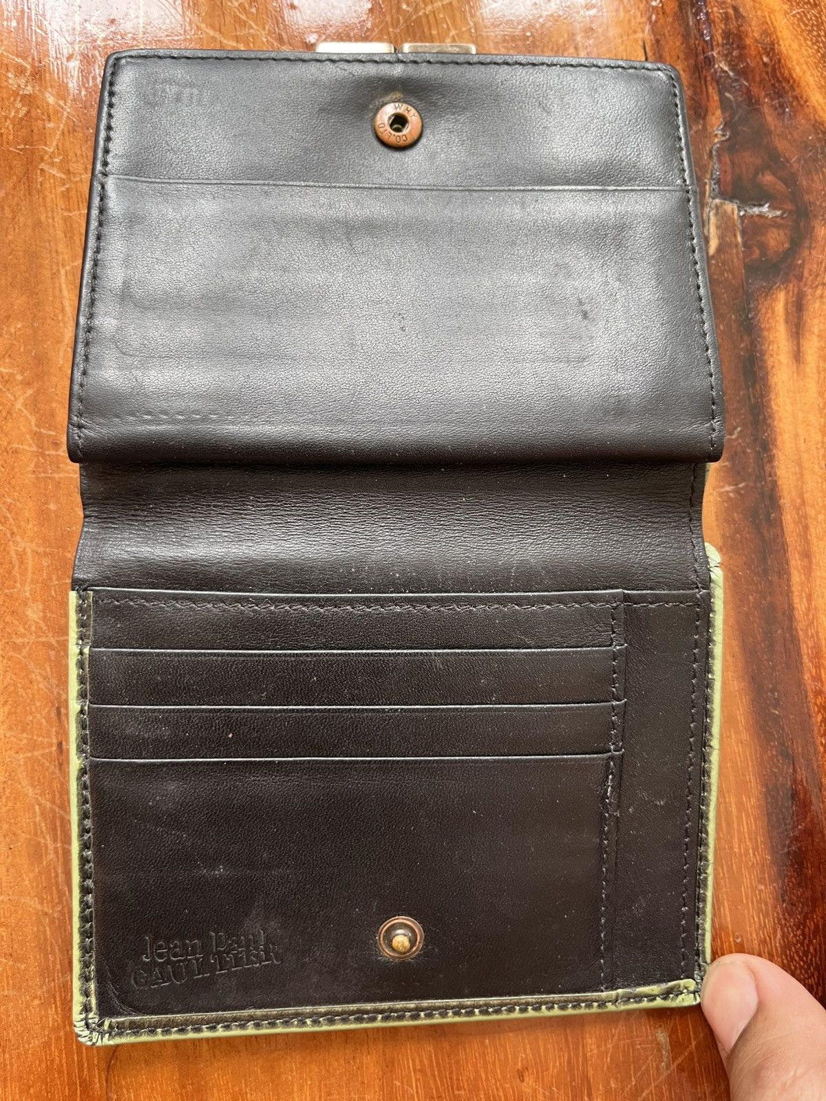 Jean Paul Gaultier × Vintage Jean-Paul Gaultier Women's Green Wallet-purses Size ONE SIZE - 8 Thumbnail