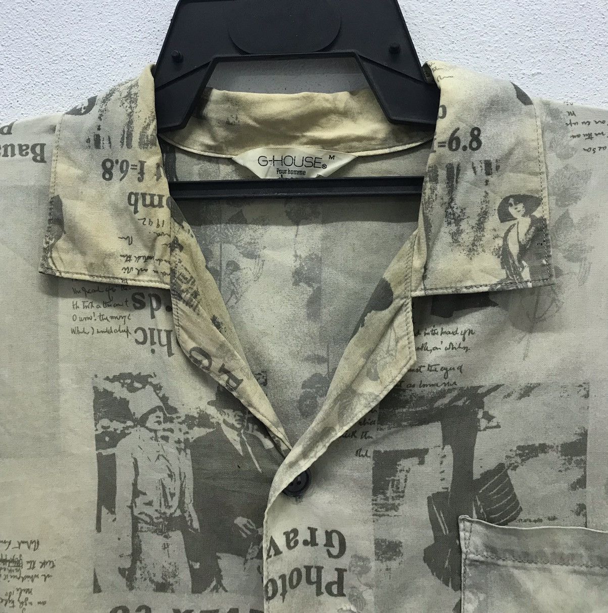 Vintage Vintage G-House Pour Homme Short Sleeve Shirt Button Ups Size US M / EU 48-50 / 2 - 3 Thumbnail