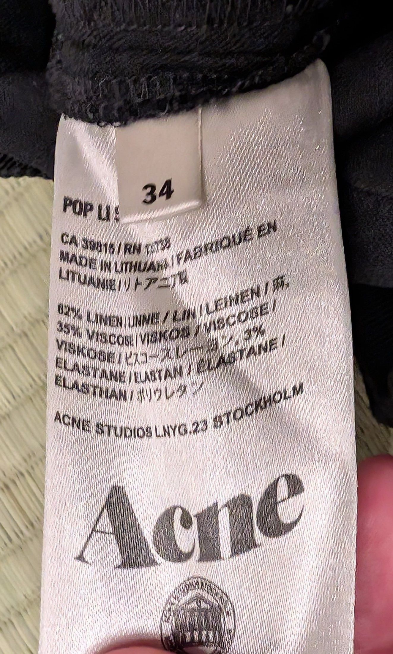 Acne Studios Acne Studios Linen Blend Pants Made in Lithuania Size 26" / US 2 / IT 38 - 4 Thumbnail