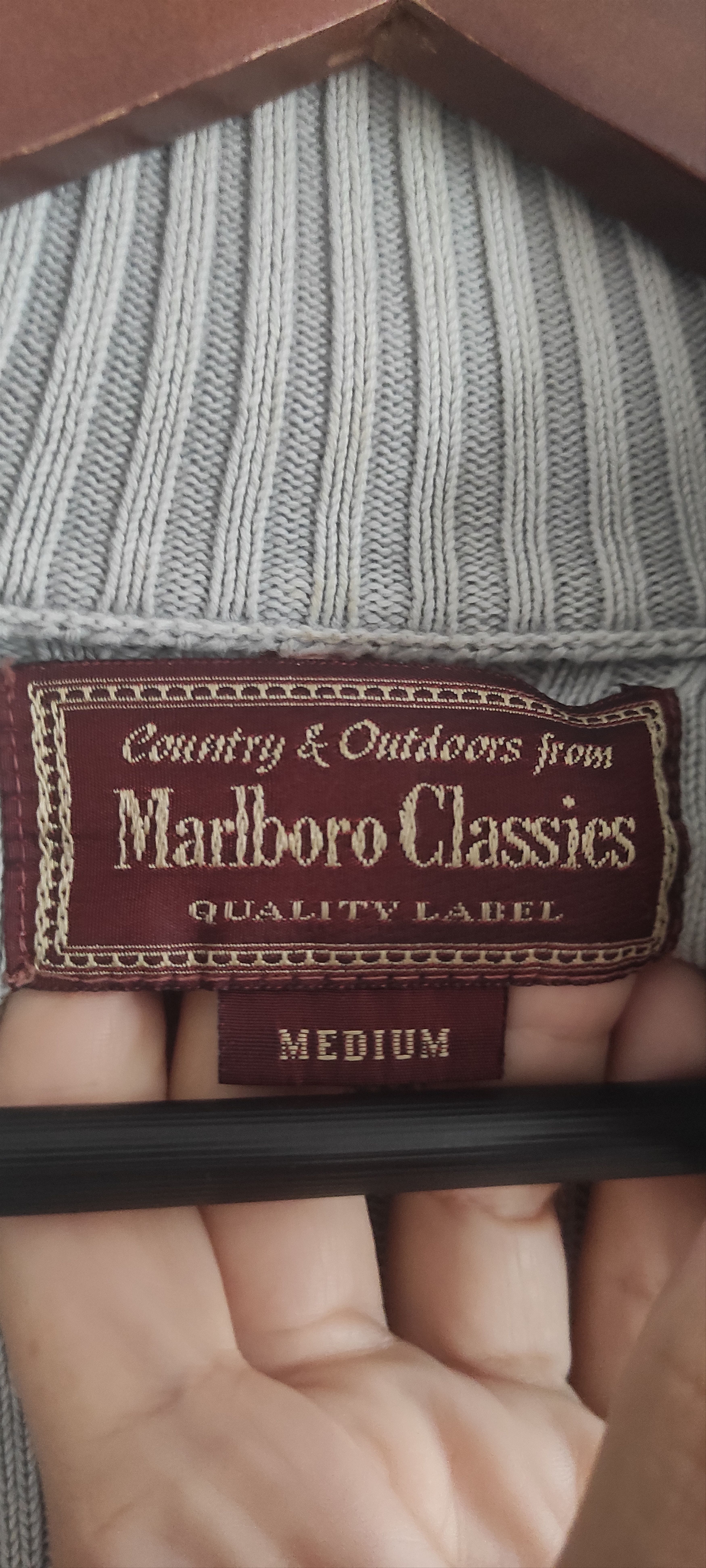 Marlboro Marlboro Classic Y2K Knit Rib Striped Zip Up Sweater Size US M / EU 48-50 / 2 - 11 Thumbnail