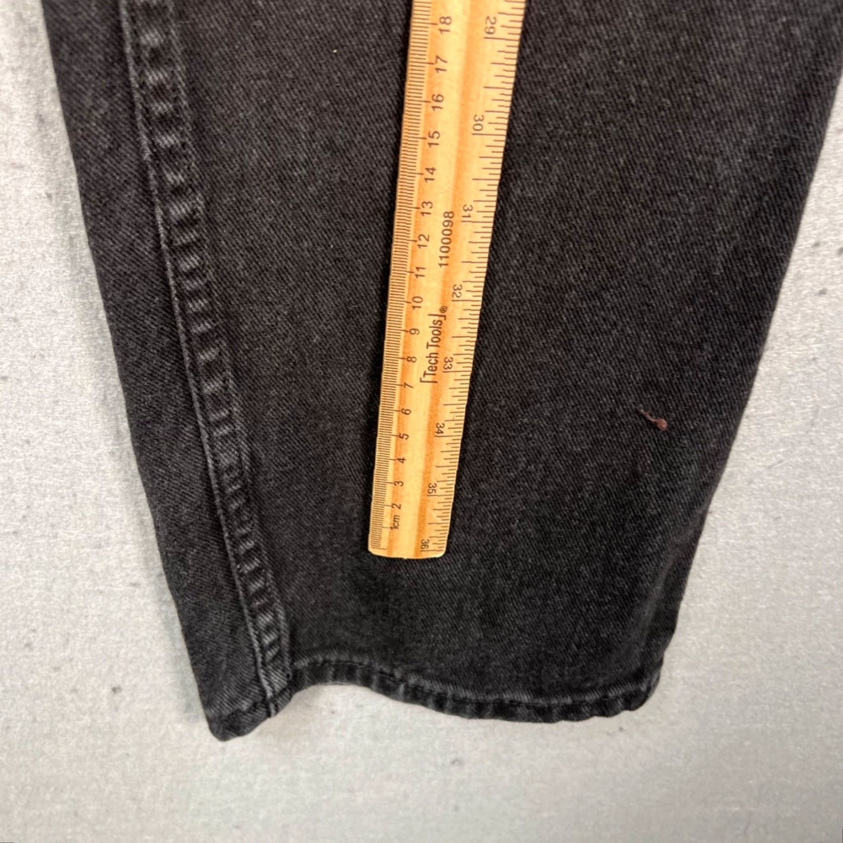 Lee Lee Mens Jeans 34x29 Black Denim Relaxed Straight Leg 5-Pocket Cotton Denim Jeans Regular Inseam 29" Vintage No Brand Lee 34" Mens jeans Size US 34 / EU 50 - 7 Thumbnail
