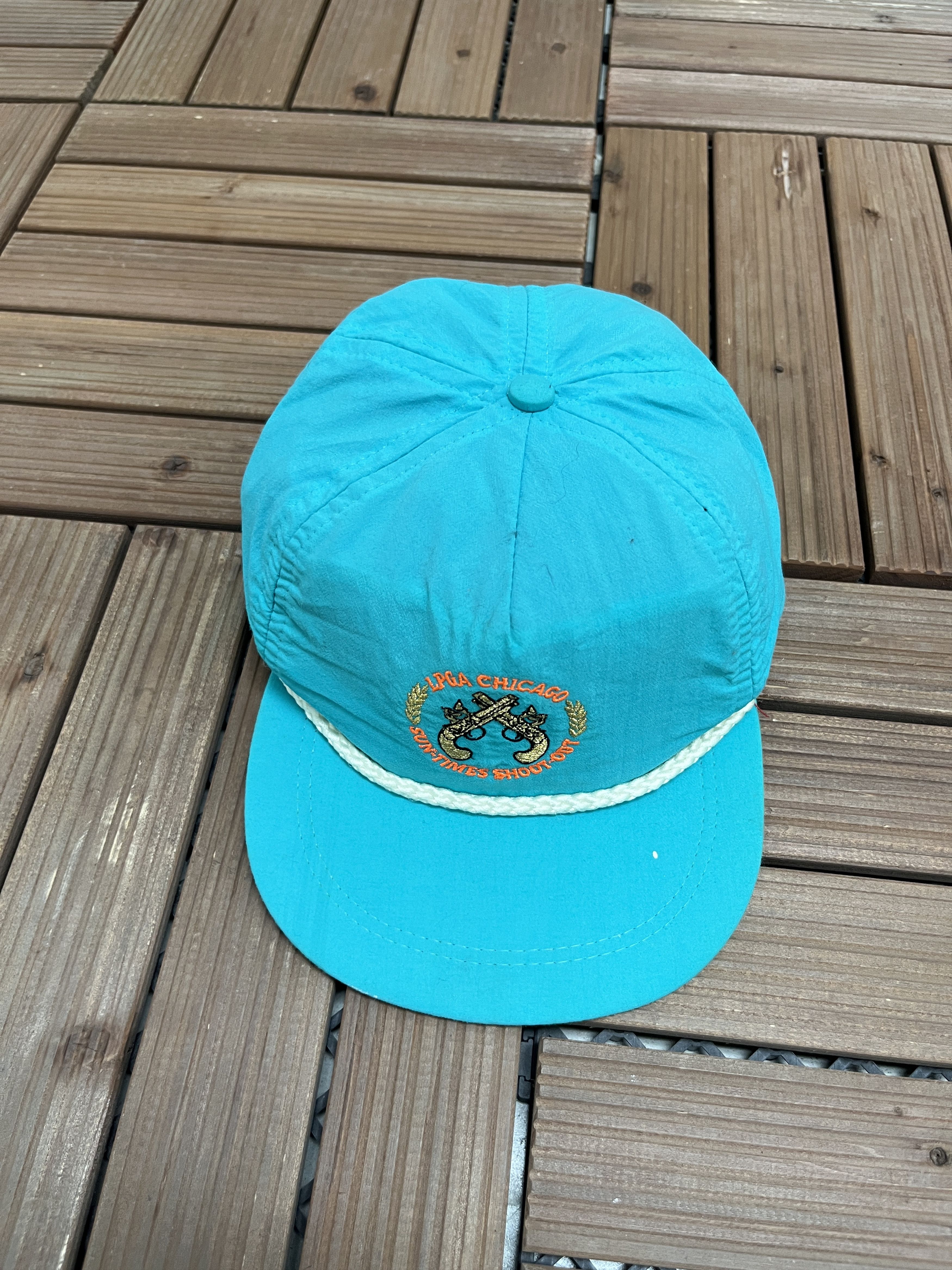 Vintage LPGA Chicago Sun-Times Shootout Vintage Teal Hat Cap Size ONE SIZE - 1 Thumbnail