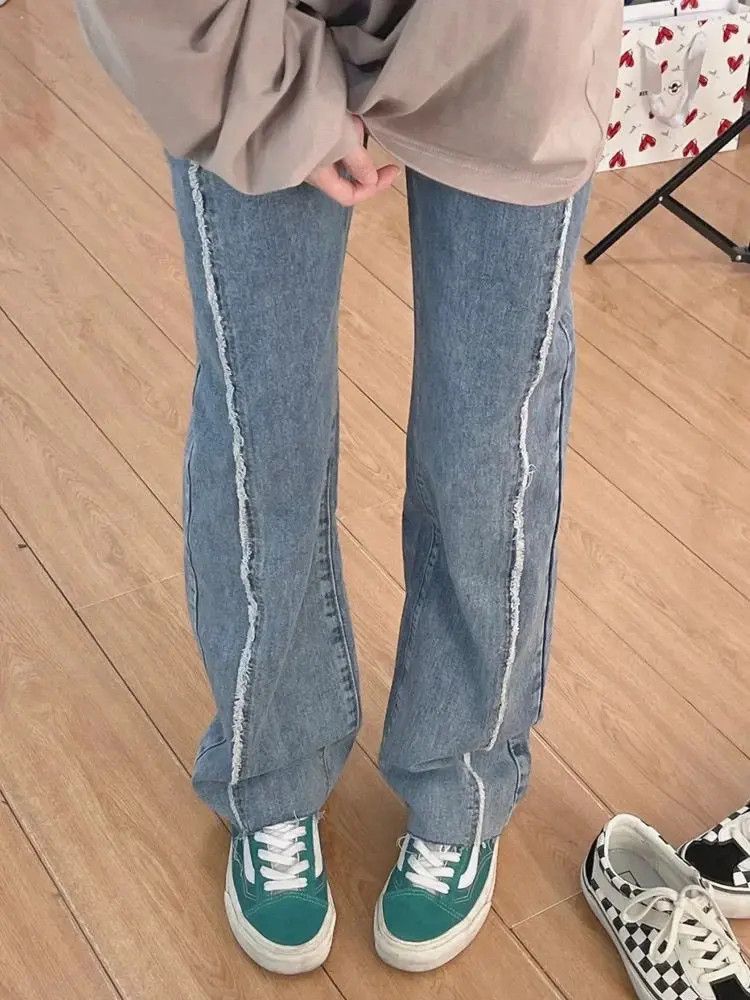 Japanese Brand Straight leg wide leg casual high street jeans Size US 32 / EU 48 - 6 Thumbnail