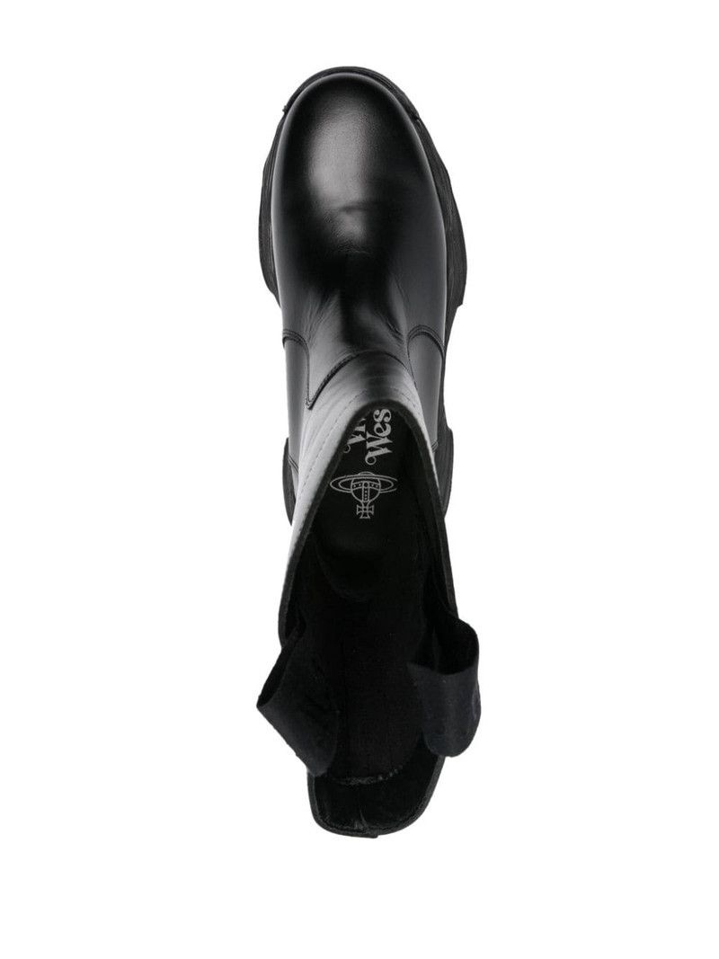 Vivienne Westwood o1f1d3z0426 Logo-Embossed Chunky Boots in Black Size US 8 / EU 41 - 4 Thumbnail