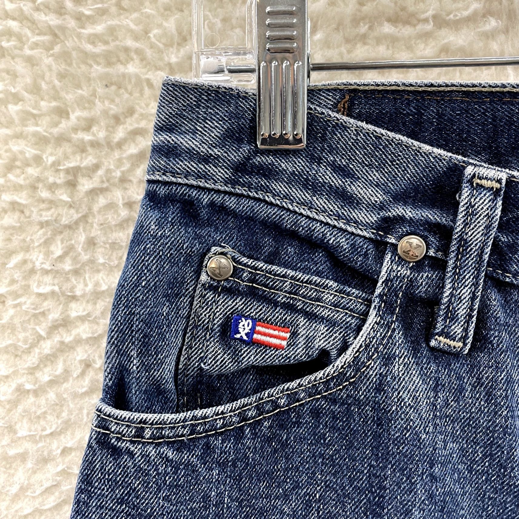 Denime VINTAGE 90s Jeans Bootcut Denim Medium Wash Long Tall Womens 8 27 28 Mid Rise Blue Size 30" / US 8 / IT 44 - 5 Thumbnail